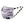 Load image into Gallery viewer, Pleated and lined kids face mask with light purple batik print, with black and white striped stretch cotton ear loops. Hand-sewn in the USA, sustainably made in eco-conscious fair labor facilities with upcycled materials.