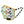 Load image into Gallery viewer, Pleated and lined kids face mask with a print of multicolored dots on a white background, and orange stitching outlining the body of the mask, with black and white striped stretch cotton ear loops. Hand-sewn in the USA, sustainably made in eco-conscious fair labor facilities with upcycled materials.
