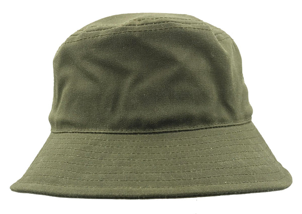 Waxed Bucket Hat Black 038-009 / L-XL