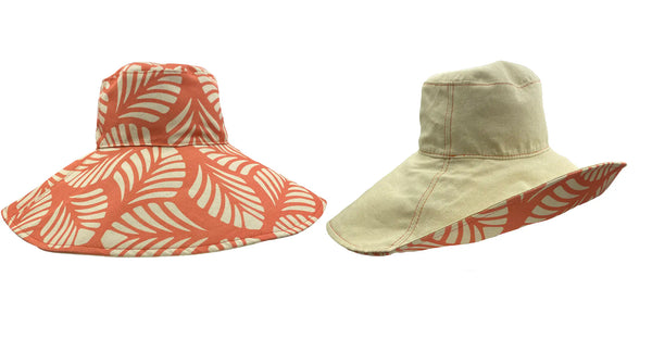 Reversible Wide Brim Resort Hat