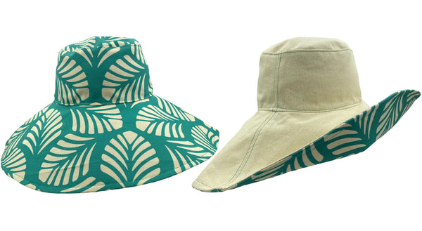Reversible Wide Brim Resort Hat