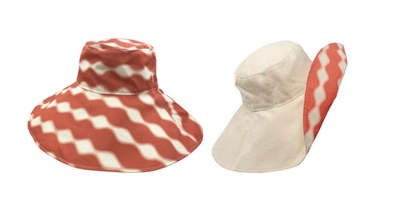 Reversible Wide Brim Resort Hat