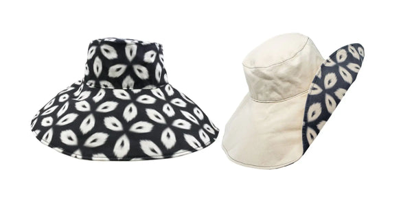 Reversible Wide Brim Resort Hat