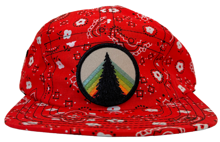 Five Panel Camp Cap Redmond - Bandana / Rainbow Tree Patch
