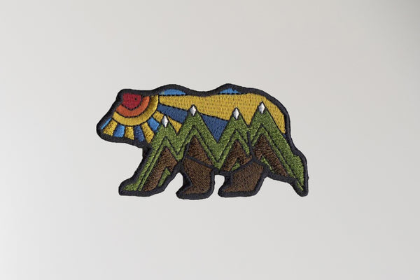 Iron Clothing Patches Mountain  Embroidered Patch Mountain