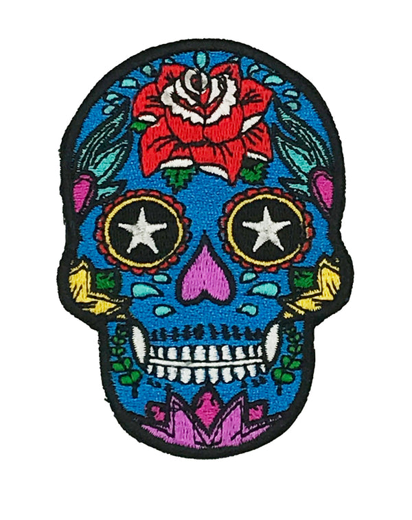 Cool Skull Patch Embroidery Patches On Clothes Iron On Patches For